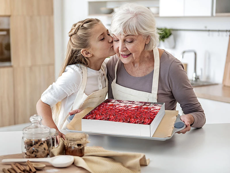 Rosenstein & Söhne Tortenring:2er-Set Edelstahl-Backrahmen, Verstellbar Auf Maximal 47 X 38 Cm 6 Rosenstein & Söhne Tortenring:2er-Set Edelstahl-Backrahmen, Verstellbar Auf Maximal 47 X 38 Cm – Bild 4
