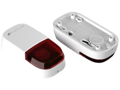 VisorTech Alarmsirene:WLAN-Outdoor-Sirene Mit Blinklicht Und 95 DB, IP54, ELESION-kompatibel -Einrichtungsgeschäft nx4980 1