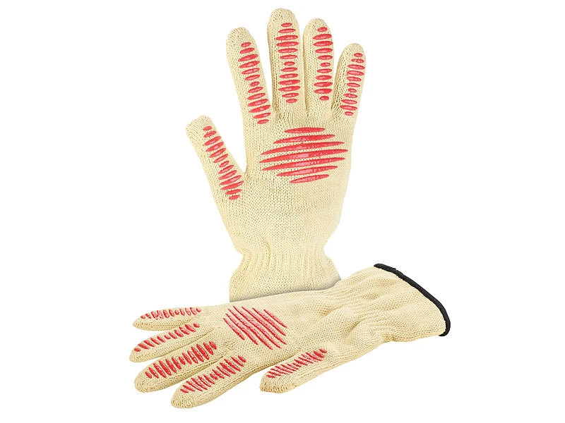Rosenstein & Söhne Schnittschutzhandschuh:4er-Set Sicherheits-Handschuh, Hitze- & Schnittschutz, Antirutsch-Pads 6 Rosenstein & Söhne Schnittschutzhandschuh:4er-Set Sicherheits-Handschuh, Hitze- & Schnittschutz, Antirutsch-Pads – Bild 4