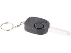 VisorTech Schlüsselalarm:2er-Set Personenalarm Im Autoschlüssel-Design, 110-dB-Sirene, Kuli -Einrichtungsgeschäft nx5666 1 1