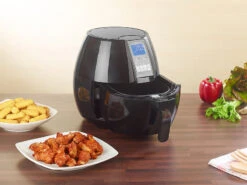 Rosenstein & Söhne Heißluft Kocher:Digitale Multi-Heißluft-Fritteuse Mit 8 Programmen, 1.500 W, 3,2 L -Einrichtungsgeschäft nx5760 13