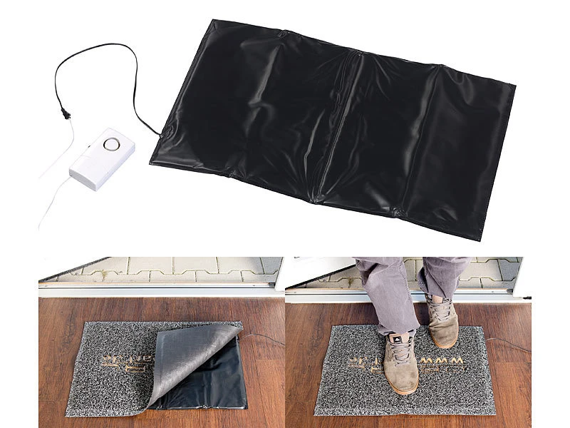 VisorTech Alarmtrittmatte:Batteriebetriebene Klingel-Trittmatte Mit Alarmfunktion 4 VisorTech Alarmtrittmatte:Batteriebetriebene Klingel-Trittmatte Mit Alarmfunktion – Bild 2