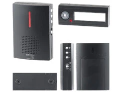 CASAcontrol Funkglocke:Kabellose Funk-Türklingel Mit 2 Empfängern (Licht & Ton), 100 M, IPX4 -Einrichtungsgeschäft nx5776 15