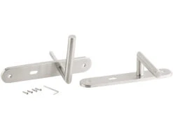 AGT Wechsel-Türklinken:Modernes Edelstahl-Türbeschlag-Set, 2 Türklinken Versandrückläufer -Einrichtungsgeschäft nx5855 1 1