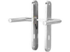 AGT Wechsel-Türklinken:Modernes Edelstahl-Türbeschlag-Set, 2 Türklinken Versandrückläufer -Einrichtungsgeschäft nx5855 2 1