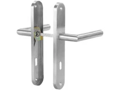 AGT Türklinken:Modernes Edelstahl-Türbeschlag-Set Für 3 Zimmertüren & 1 Bad-/WC-Tür -Einrichtungsgeschäft nx5855 3 1