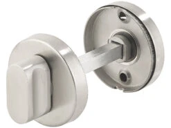 AGT Moderne Türbeschläge:3er-Set Edelstahl-Türbeschlag Für Bad & WC, 6 Klinken & Rosetten, Rund -Einrichtungsgeschäft nx5867 4