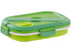 Rosenstein & Söhne Thermolunchbox:Faltbare Elektrische Thermo-Lunchbox Mit Multifunktions-Besteck, 0,8 L -Einrichtungsgeschäft nx5899 1