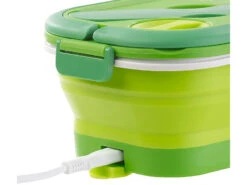 Rosenstein & Söhne Thermolunchbox:Faltbare Elektrische Thermo-Lunchbox Mit Multifunktions-Besteck, 0,8 L -Einrichtungsgeschäft nx5899 4