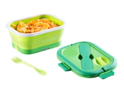 Rosenstein & Söhne Thermolunchbox:Faltbare Elektrische Thermo-Lunchbox Mit Multifunktions-Besteck, 0,8 L -Einrichtungsgeschäft nx5899 7