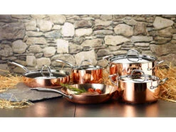TS Kupfertopfset:Kupfer-Töpfe Und Kupfer-Pfanne, 5-teilig 12 TS Kupfertopfset:Kupfer-Töpfe Und Kupfer-Pfanne, 5-teilig -Einrichtungsgeschäft nx6011 1