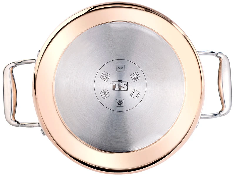TS Kupfertopfset:Kupfer-Töpfe Und Kupfer-Pfanne, 5-teilig 9 TS Kupfertopfset:Kupfer-Töpfe Und Kupfer-Pfanne, 5-teilig – Bild 7