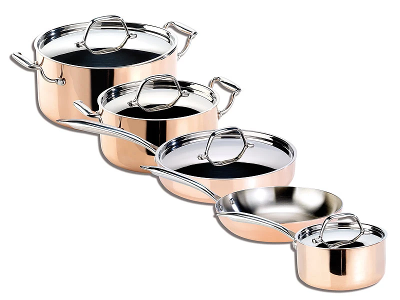 TS Kupferpfanne Induktion:Kupfer-Stieltopf Mit Deckel, 24 Cm (refurbished) 4 TS Kupferpfanne Induktion:Kupfer-Stieltopf Mit Deckel, 24 Cm (refurbished) – Bild 2