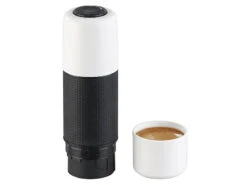 Rosenstein & Söhne 12 Volt Espressomaschine:Manueller Mini-Espresso-Maker Mit 12-Volt-Wassererhitzer, 10 G/100 Ml -Einrichtungsgeschäft nx6038 12 1