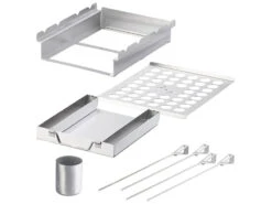 Rosenstein & Söhne Grillaufsatz:5in1-Grill-Aufsatz Aus Edelstahl, 4 Spieße, Für Hähnchen, Gemüse & Co. 20 Rosenstein & Söhne Grillaufsatz:5in1-Grill-Aufsatz Aus Edelstahl, 4 Spieße, Für Hähnchen, Gemüse & Co. -Einrichtungsgeschäft nx6049 14