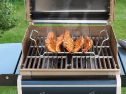 Rosenstein & Söhne Grillhalter:2er-Set 2in1-Sparerib-Halter & Bratenkorb Für Grill & Ofen, Edelstahl -Einrichtungsgeschäft nx6050 4 1