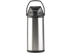 Rosenstein & Söhne Kaffeekanne:2er-Set Doppelwandige Vakuum-Isolierkannen Mit Pumpsystem, Je 5 L -Einrichtungsgeschäft nx6063 0