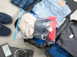 Rosenstein & Söhne Allzweckbeutel:60 Zip-Verschluss Gefrier-Beutel, 1/3/6 Liter, 68 µm -Einrichtungsgeschäft nx6071 17 1