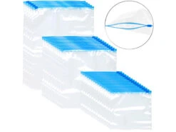 Rosenstein & Söhne Allzweckbeutel:60 Zip-Verschluss Gefrier-Beutel, 1/3/6 Liter, 68 µm