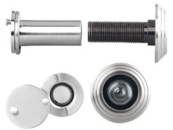 PEARL Türgucker:Türspion Mit Sichtschutz, 160°, 36-60 Mm, Ø 14 Mm, Edelstahl Satiniert -Einrichtungsgeschäft nx6088 7