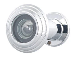 PEARL Tür-Spione:Türspion Mit Sichtschutz, 160°, 36-60 Mm, Ø 14 Mm, Edelstahl Verchromt -Einrichtungsgeschäft nx6089 6