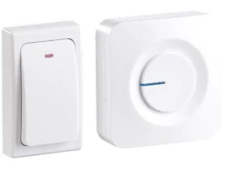 CASAcontrol Kinetische Klingel:Batterielose Funk-Türklingel, 2 Steckdosen-Empfänger, 36 Töne, IP44 -Einrichtungsgeschäft nx6132 3