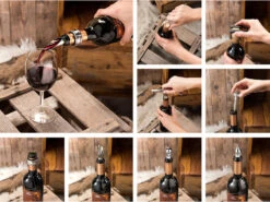 Carlo Milano Flaschenöffner:9-teiliges Sommelier-Set In Edler Holz-Geschenkbox Für 2 Weinflaschen -Einrichtungsgeschäft nx6143 19