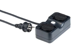 Luminea Home Control WLAN Aufputz Steckdose:2-fach-WLAN-Outdoor-Steckdosenleiste, App, Sprachsteuerung, 15 A, IP44 -Einrichtungsgeschäft nx6153 10