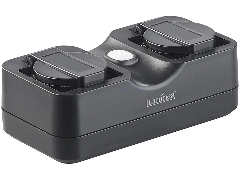 Luminea Home Control Amazon Alexa Steckdosen:2-fach-WLAN-Outdoor-Steckdosenleiste, App, Versandrückläufer 8 Luminea Home Control Amazon Alexa Steckdosen:2-fach-WLAN-Outdoor-Steckdosenleiste, App, Versandrückläufer – Bild 6