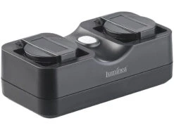 Luminea Home Control WLAN Aufputz Steckdose:2-fach-WLAN-Outdoor-Steckdosenleiste, App, Sprachsteuerung, 15 A, IP44 -Einrichtungsgeschäft nx6153 4