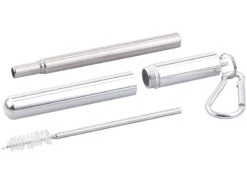 Rosenstein & Söhne Strohhalm-Set:6er-Set Teleskop-Edelstahl-Trinkhalme Mit Bürste, Schlüsselanhängerbox 24 Rosenstein & Söhne Strohhalm-Set:6er-Set Teleskop-Edelstahl-Trinkhalme Mit Bürste, Schlüsselanhängerbox -Einrichtungsgeschäft nx6281 0 1