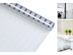 Infactory Fensterfolie Sichtschutz:Milchglas-Sichtschutzfolie, Statisch Haftend, 50 X 200 Cm