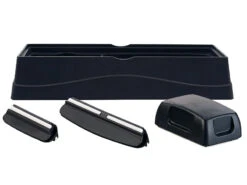 Rosenstein & Söhne Messerschärfer Stein:Schleifstein-Set, 2 Doppel-Schleifsteine, Winkelhilfe, Halter, Glätter -Einrichtungsgeschäft nx6318 4