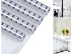 Infactory Milchglas-Fensterfolie:4er-Set Milchglas-Sichtschutzfolie, Statisch Haftend, 50 X 200 Cm