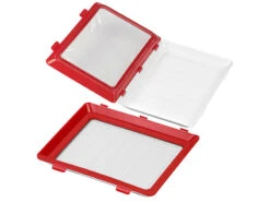 Rosenstein & Söhne 2er-Set Frischhaltedosen Für Wurst- Und Käse-Aufschnitt, Rot -Einrichtungsgeschäft nx6363 3