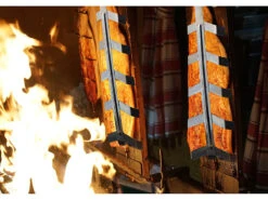 Rosenstein & Söhne Flammlachsbretter:Flammlachs-Bretter, Zedernholz, Neigbare Edelstahl-Halterung, 2er-Set -Einrichtungsgeschäft nx6373 6 1