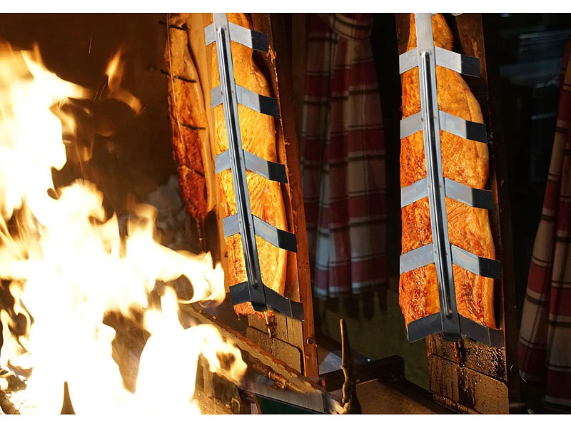 Rosenstein & Söhne Flammlachs Halterung:Flammlachs-Bretter, Zedernholz, Versandrückläufer 10 Rosenstein & Söhne Flammlachs Halterung:Flammlachs-Bretter, Zedernholz, Versandrückläufer – Bild 8