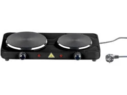 Rosenstein & Söhne 2 Platten Herd:Kompakte Elektrische Doppel-Kochplatte, Ø 15,5 Und 18,5 Cm, 2.500 Watt -Einrichtungsgeschäft nx6374 1