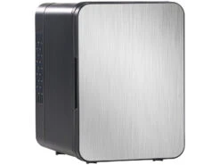 Rosenstein & Söhne Kühlschrank Klein:Mini-Kühlschrank Mit Warmhalte-Funktion, Edelstahlfront, 12/230 V, 4 L -Einrichtungsgeschäft nx6377 0