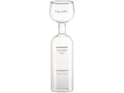 Rosenstein & Söhne Ausgießer:2er-Set 2in1-Weinflaschen & XXL-Gläser, Echtglas, Mit Aufdruck, 750 Ml 19 Rosenstein & Söhne Ausgießer:2er-Set 2in1-Weinflaschen & XXL-Gläser, Echtglas, Mit Aufdruck, 750 Ml -Einrichtungsgeschäft nx6381 2 1