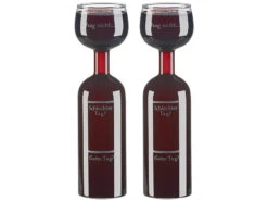 Rosenstein & Söhne Ausgießer:2er-Set 2in1-Weinflaschen & XXL-Gläser, Echtglas, Mit Aufdruck, 750 Ml 13 Rosenstein & Söhne Ausgießer:2er-Set 2in1-Weinflaschen & XXL-Gläser, Echtglas, Mit Aufdruck, 750 Ml -Einrichtungsgeschäft nx6382 0