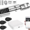 VisorTech ZigBee Schloss:Tür-Schließzylinder Mit Steuereinheit Für ZigBee Und Smart-Home-App