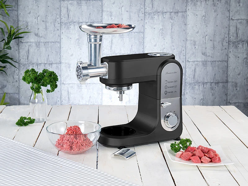 Rosenstein & Söhne All In One Küchengerät:All-in-One-Küchenmaschine Mit Fleischwolf Und Mixaufsatz, 1.000 Watt 19 Rosenstein & Söhne All In One Küchengerät:All-in-One-Küchenmaschine Mit Fleischwolf Und Mixaufsatz, 1.000 Watt – Bild 17