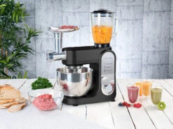 Rosenstein & Söhne All In One Küchengerät:All-in-One-Küchenmaschine Mit Fleischwolf Und Mixaufsatz, 1.000 Watt 41 Rosenstein & Söhne All In One Küchengerät:All-in-One-Küchenmaschine Mit Fleischwolf Und Mixaufsatz, 1.000 Watt -Einrichtungsgeschäft nx6735 17