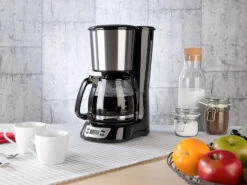 Rosenstein & Söhne Filterkaffeemaschinen:Programmierbare Kaffeemaschine Für Bis Zu 12 Tassen, Timer, 1.000 Watt -Einrichtungsgeschäft nx6802 8