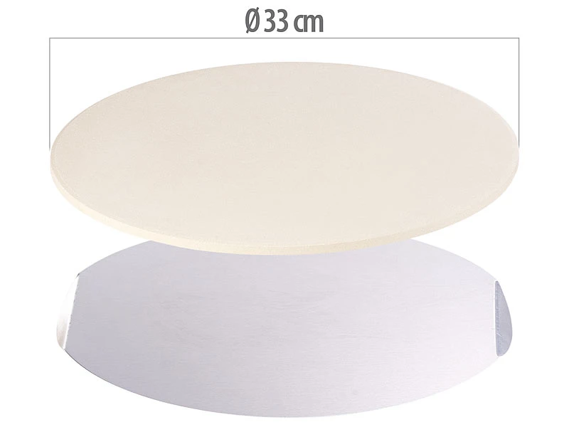 Cucina Di Modena Grillzubehör:Runder Pizzastein Mit Aluminium-Servierblech, Ø 33 Cm 3 Cucina Di Modena Grillzubehör:Runder Pizzastein Mit Aluminium-Servierblech, Ø 33 Cm