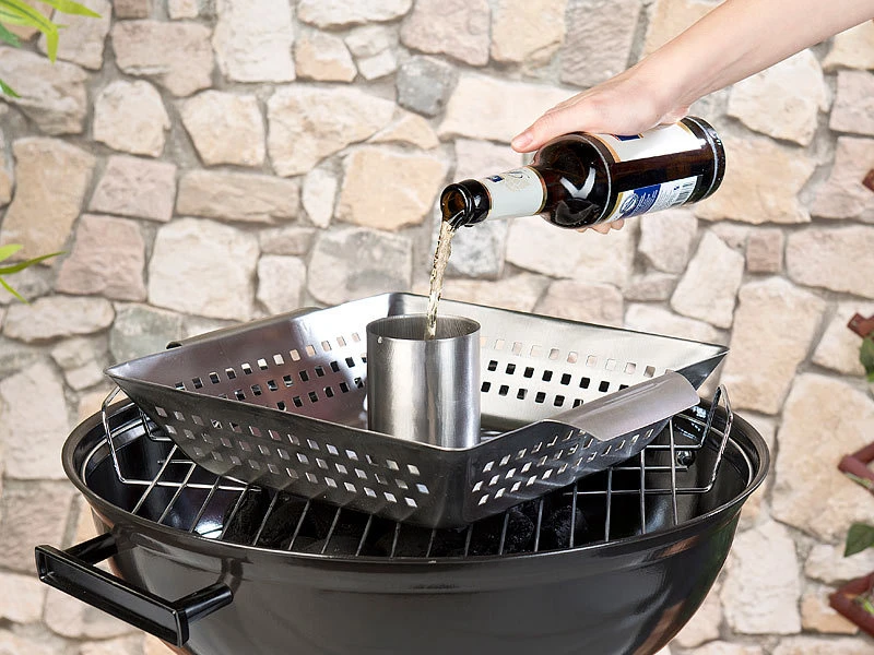 Rosenstein & Söhne BBQ Hähnchengriller:BBQ-Hähnchen-Griller Mit Aroma-Behälter Versandrückläufer 9 Rosenstein & Söhne BBQ Hähnchengriller:BBQ-Hähnchen-Griller Mit Aroma-Behälter Versandrückläufer – Bild 7