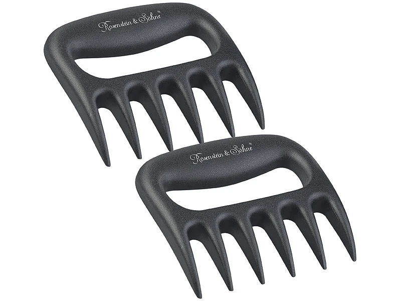 Rosenstein & Söhne Fleischkralle:2er-Set Fleisch-Krallen Aus Hitzebeständigem Kunststoff, BPA-frei 4 Rosenstein & Söhne Fleischkralle:2er-Set Fleisch-Krallen Aus Hitzebeständigem Kunststoff, BPA-frei – Bild 2