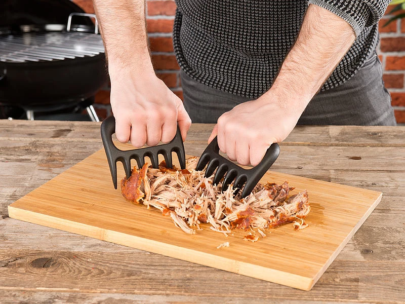 Rosenstein & Söhne Fleischkralle:2er-Set Fleisch-Krallen Aus Hitzebeständigem Kunststoff, BPA-frei 7 Rosenstein & Söhne Fleischkralle:2er-Set Fleisch-Krallen Aus Hitzebeständigem Kunststoff, BPA-frei – Bild 5