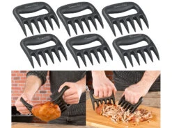 Rosenstein & Söhne Fleischkrallen:6er-Set Fleisch-Krallen Aus Hitzebeständigem Kunststoff, BPA-frei -Einrichtungsgeschäft nx6856 2